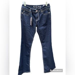 Rhythm in blues modern dark wash Jean bootcut